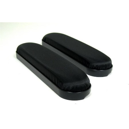 New Solutions AR179P 10 X 2 X 4 In. Nylon Padded Desk Length Armrests Universal Fit For Wheelchair; Black - Set Of 2